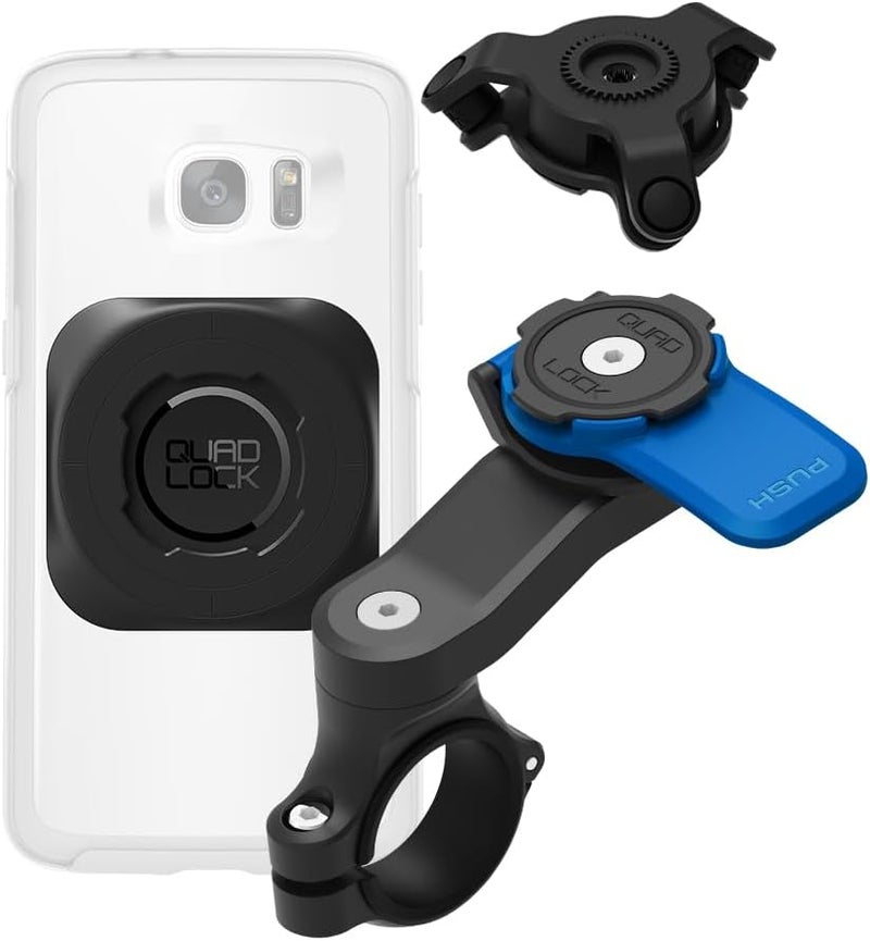 QUAD LOCK Handlebar Motorcycle Phone Mount Kit with Vibration Dampener and MAG Universal Adaptor - Image 1